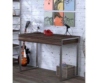 Письменный стол Loft Design L-11 орех модена, ножки хром