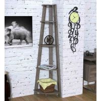 Стелаж кутовий L-180 Loft Design L2p, Дуб палена