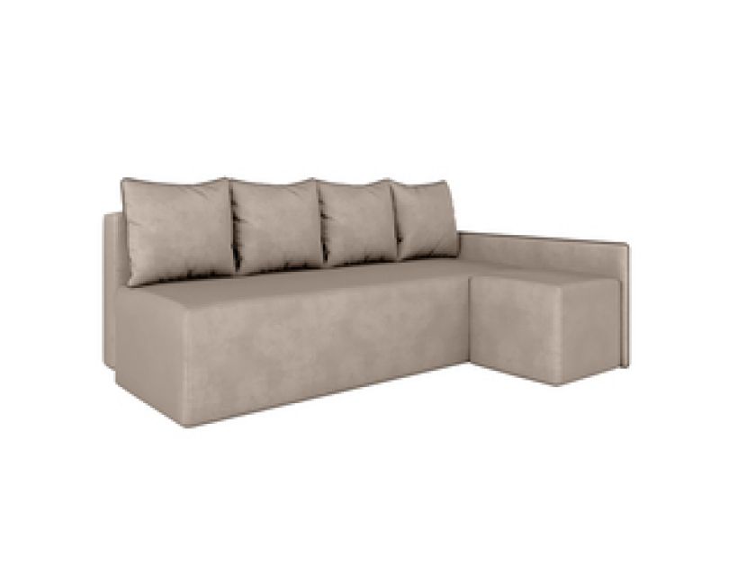 Диван угловой раскладной спальный MORRO Pocket Spring 3/17 Лаура 2 Лайт Беж 198х140 ISM-051328