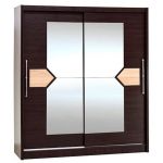 Шафа-купе Аляска 2Д венге темний Меблі Сервіс
