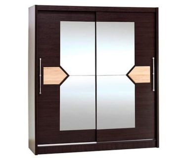 Шкаф-купе Аляска 2Д венге темный Мебель Сервис