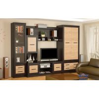 Вітальня Каспій венге/зебрано Мебель Сервис