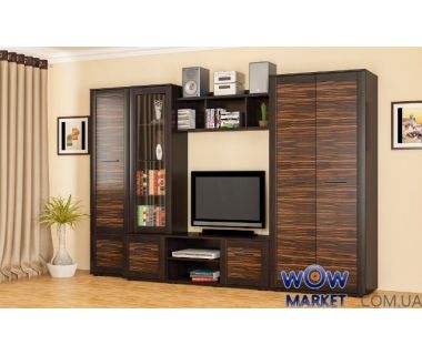 Вітальня Конго венге-макасар Мебель Сервис