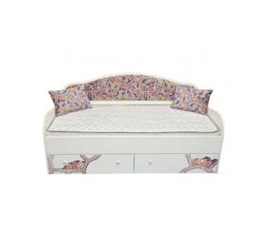 Кроватка с мягкой спинкой и подушечками КМС 4