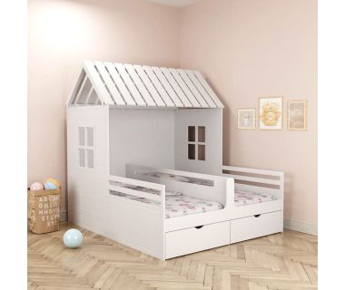 Кровать домик для двоих детей ДКД 211