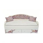 Кроватка с мягкой спинкой и подушечками КМС 4