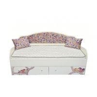 Кроватка с мягкой спинкой и подушечками КМС 4