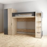 Дитяче ліжко горище з шафою КЧ 54