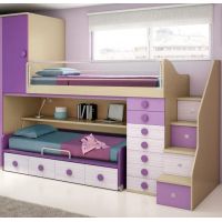 Двоярусне ліжко горище ДКЧ 7
