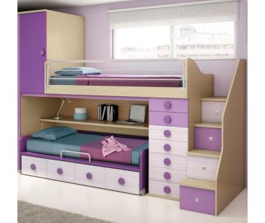 Двоярусне ліжко горище ДКЧ 7