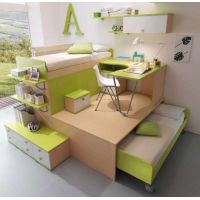 Детская кровать для двоих на подиуме ДКЧ 016