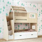 Двоярусне ліжко будиночок ІНСТ 718