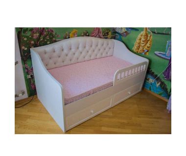 Кровать с мягкой спинкой КМС 27