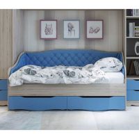 Ліжко з м'якою спинкою КМС 29