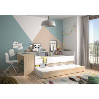 Выдвижная кровать для двоих со столом ВКД 30