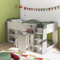 Кровать чердак со столом ДКЧ 160