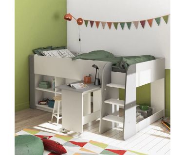 Кровать чердак со столом ДКЧ 160