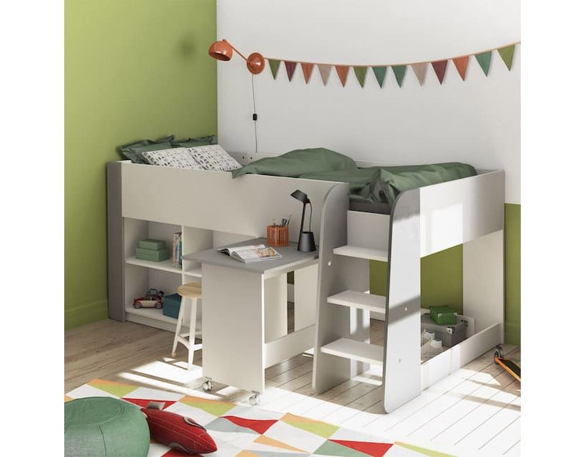 Кровать чердак со столом ДКЧ 160