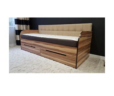 Кровать с мягкой спинкой КМС 68