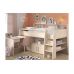 Кровать чердак со столом и полкой ДМ 565