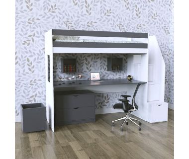 Двоярусне дитяче ліжко зі столом ДК 535