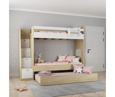 Висувне ліжко для трьох дітей Дм 153