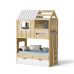 Двоярусне ліжко будиночок ІНСТ 7181