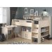 Кровать чердак со столом и полкой ДМ 565