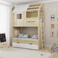 Двоярусне ліжко будиночок ІНСТ 7181