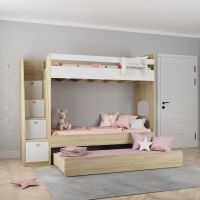 Висувне ліжко для трьох дітей Дм 153