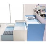 Дитяче ліжко для трьох дітей викочування ВКТ 9