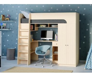 Детская двухъярусная кровать чердак ДКЧ 155