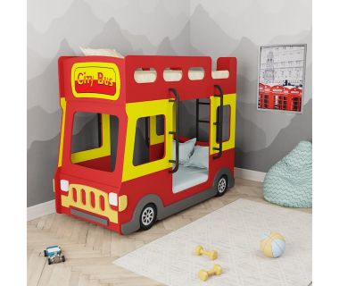 Дитяче ліжечко машинка для двох дітей ДКМ 31