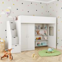 Ліжко горище з шафою та ігровою зоною КЧ 602