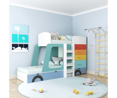 Дитяче ліжечко «Машинка» ДКМ 32