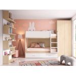 Дитяче двоярусне ліжко горище з шафою ДКЧ 105