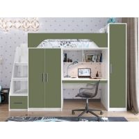 Дитяче ліжко з робочим місцем та шафою КРЧ 5