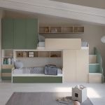 Дитяча кімната - два ліжка з шафою ДІТ 90