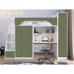 Детская кровать с рабочим местом и шкафом КРЧ 5