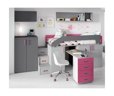 Невисоке дитяче ліжко горище ДМ 10