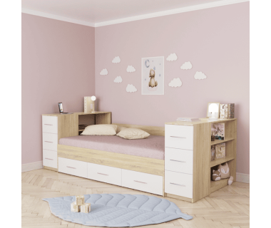 Дитяче ліжко з тумбами з боків ДК 246