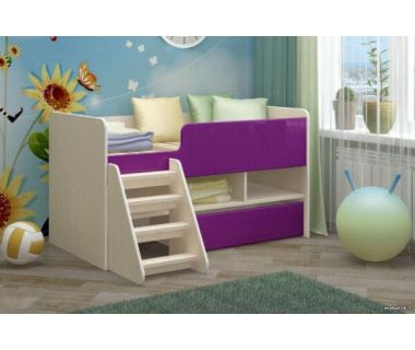 Невысокая кровать чердак ДМ 401