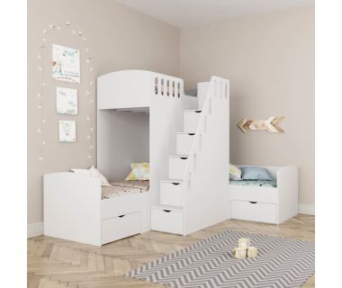 Детская двухъярусная кровать чердак ДМ 20