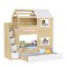 Двоярусне ліжко будиночок ІНСТ 7184