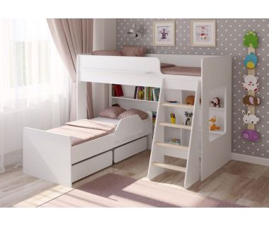 Детская двухъярусная кровать для двоих  ДМ 507