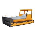Дитяче ліжечко машинка бульдозер ДК 5