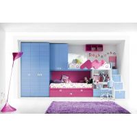 Двоярусне ліжко стінка для двох ДКЧ 021