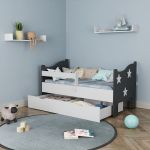 Дитяче одноярусне ліжко з ящиком МВ 010