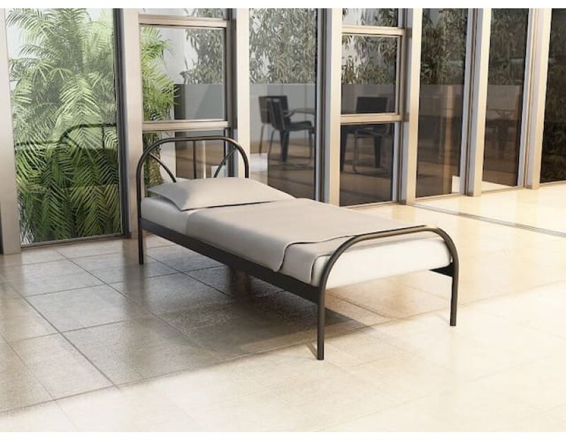 Ліжко металеве Релакс (Relax) 200 (190) X 90 см Метакам в інтернет магазині "Меблі Даром"