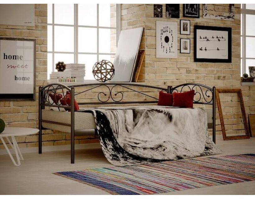 Кровать металлическая Verona Lux (Верона Люкс) 200(190)x90 Метакам в интернет-магазине "Мебли Даром"